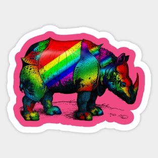 Magic Chubby Unicorn (Durer on Acid!) Sticker